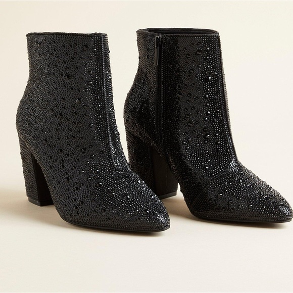 Size 10 torrid Betsy Johnson bling boots - Picture 1 of 7